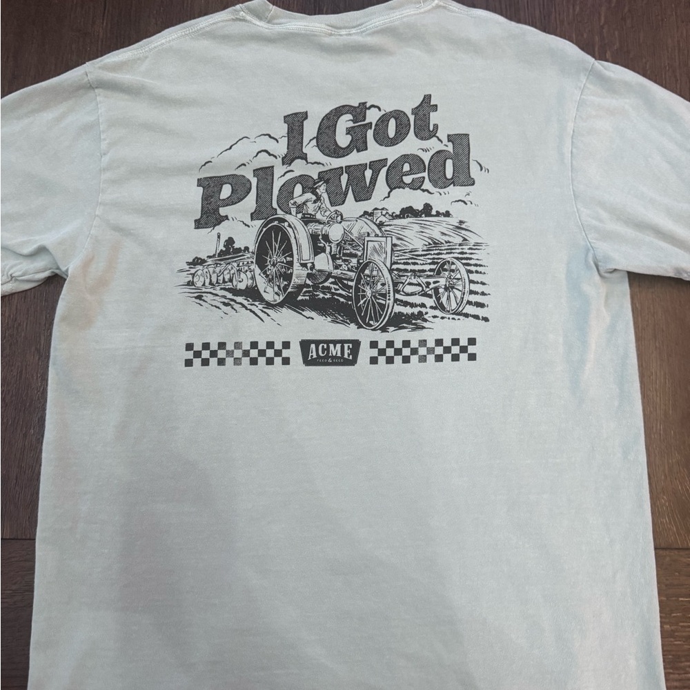 ACME Light Green Graphic Men's Shirt